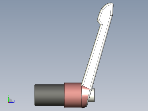 調整式把手(鋅合金)5569-3D多系列多零件图纸模型左视缩略图