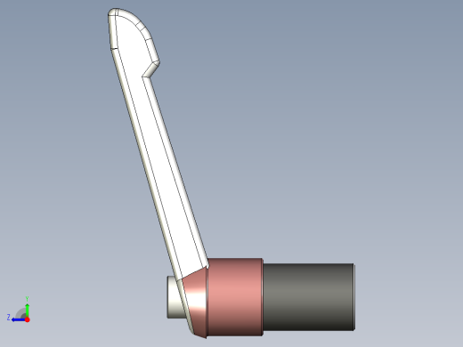 調整式把手(鋅合金)5569-3D多系列多零件图纸模型右视缩略图