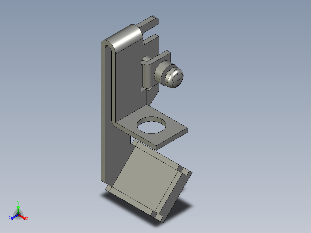 基恩士LV-F1-1R_kc图纸模型正等轴测图