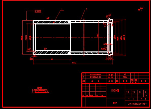 三级油缸全套CAD图 （套图30张） 零部件+装配图全套） 机械设计CAD图纸