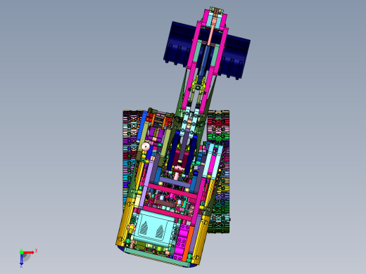 电动大号工程系列挖掘机积木玩具俯视缩略图