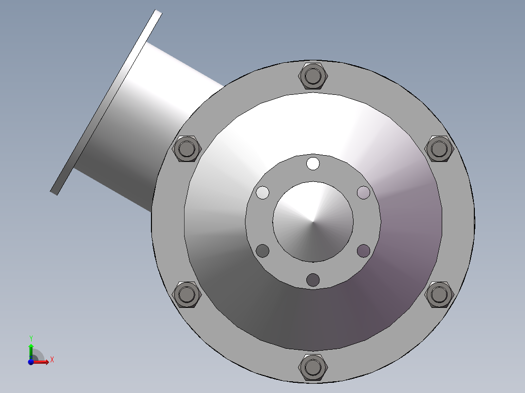 基于TRIZ的复合式旋流器创新设计及实验工艺分析【一种新型的油水分离设备】前视图