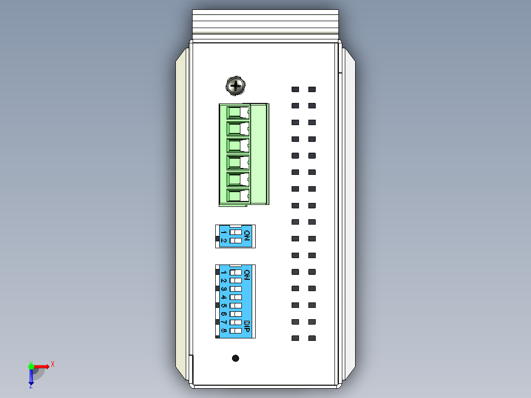 全千兆位非托管以太网交换机俯视图