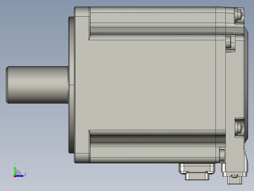 电机MS6H-80CN30B3-20P7-S左视图