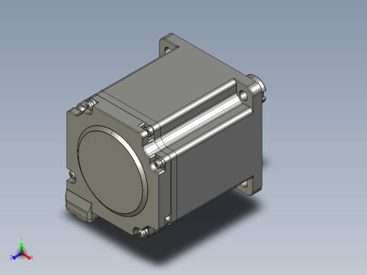 电机MS6H-80CN30B3-20P7-S正等轴测缩略图