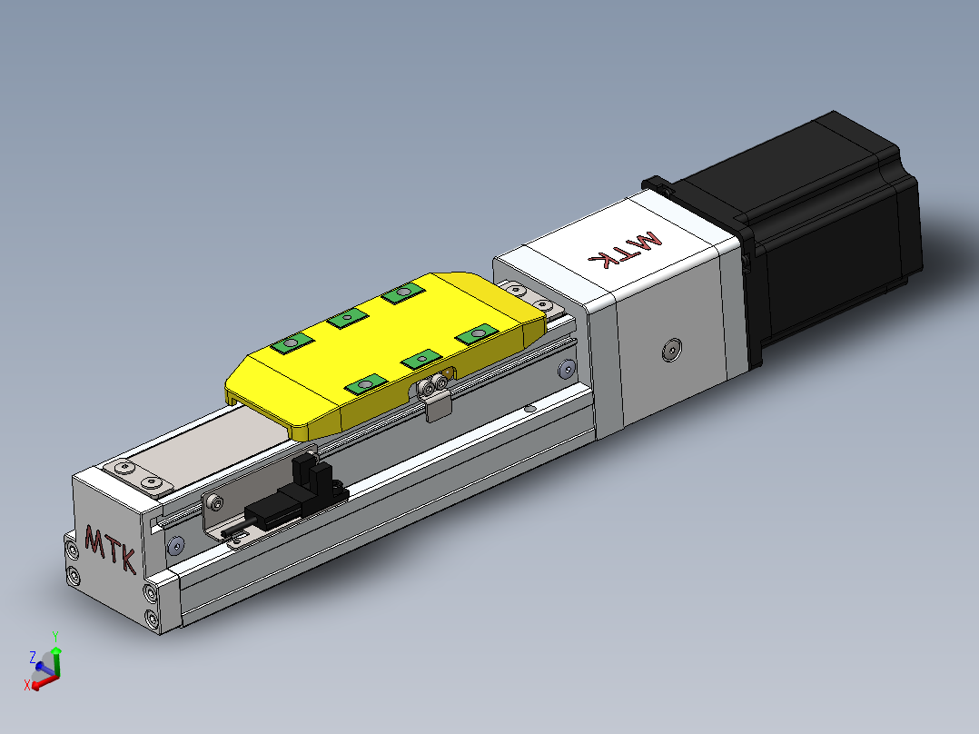 GTH内嵌丝杆全封闭GTH5-57步进主视图