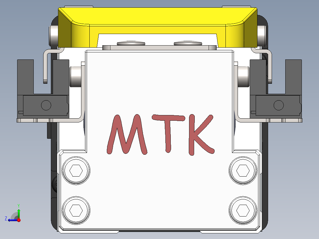 GTH内嵌丝杆全封闭GTH5-57步进右视图