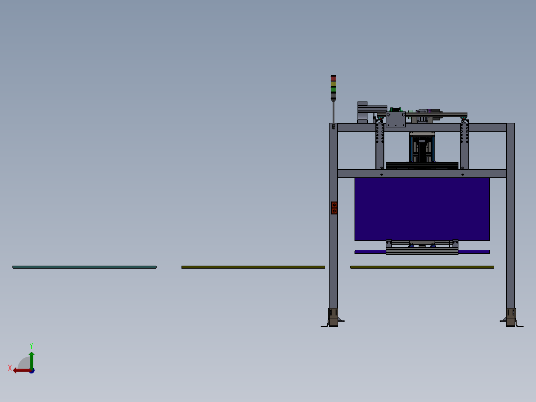 大尺寸显示器立直机后视图