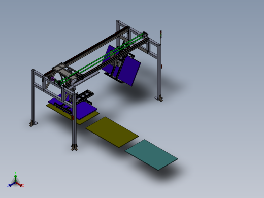 大尺寸显示器立直机正等轴测缩略图
