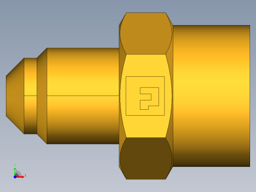 扩口式工业通用硬管接头Female Connector 46F-3-2前视缩略图