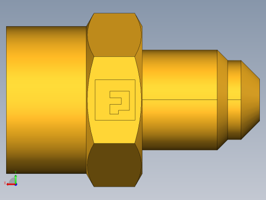扩口式工业通用硬管接头Female Connector 46F-3-2后视缩略图