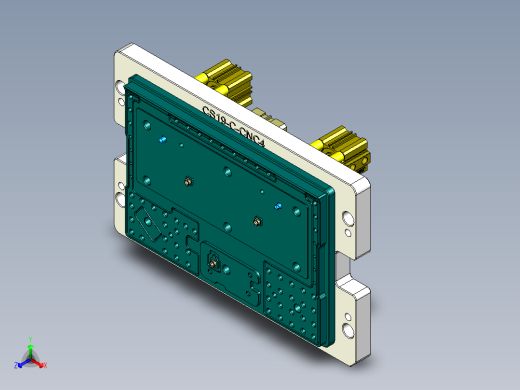 CS19-C-CNC4-180801笔记本CNC工装夹具三维模型
