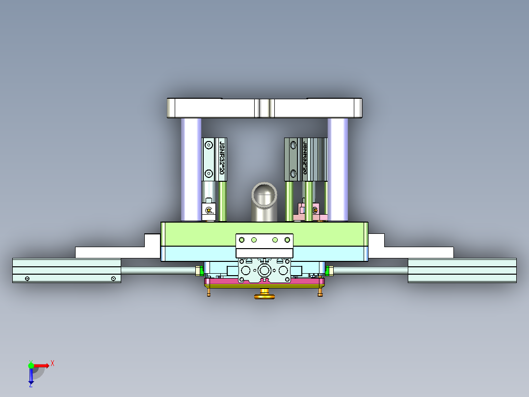 X3-B-CNC6笔记本CNC工装夹具三维模型-1008俯视图