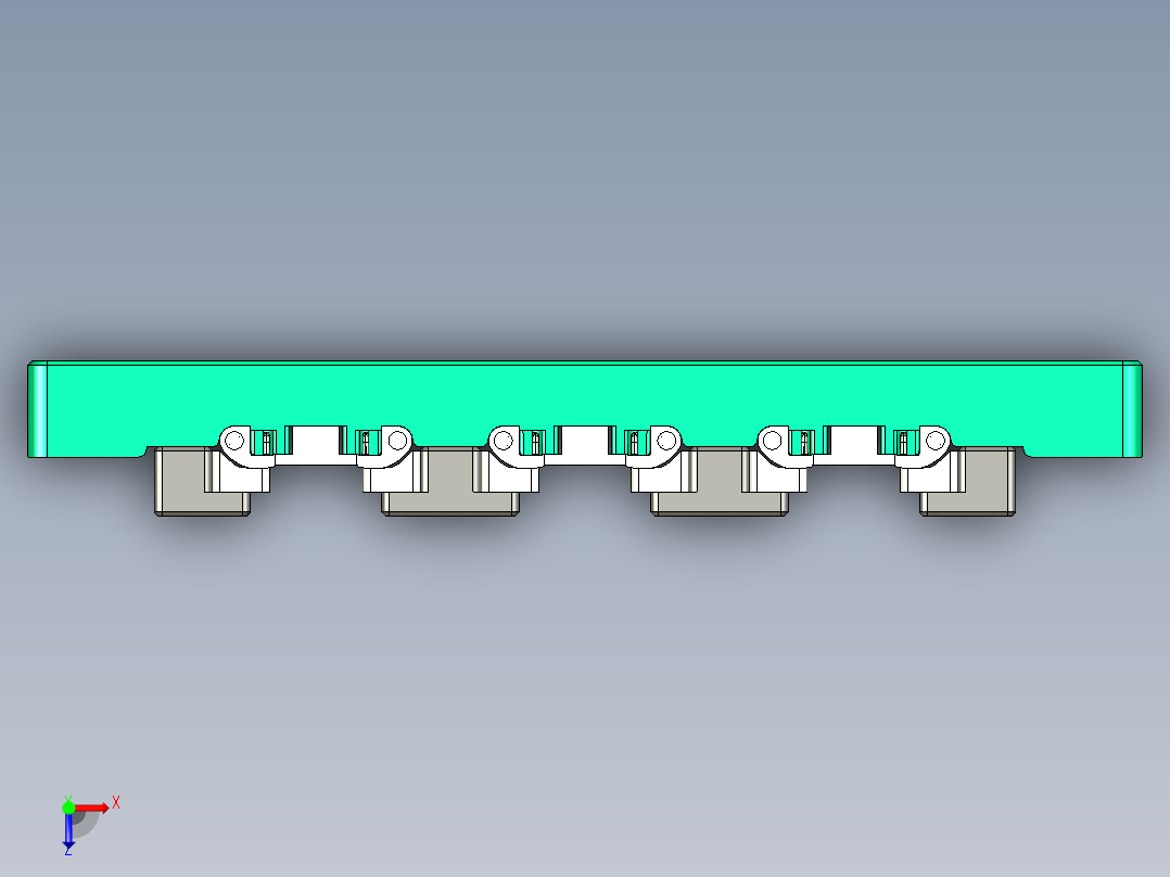 t100chi-CNC3笔记本CNC工装夹具三维模型-1027俯视图