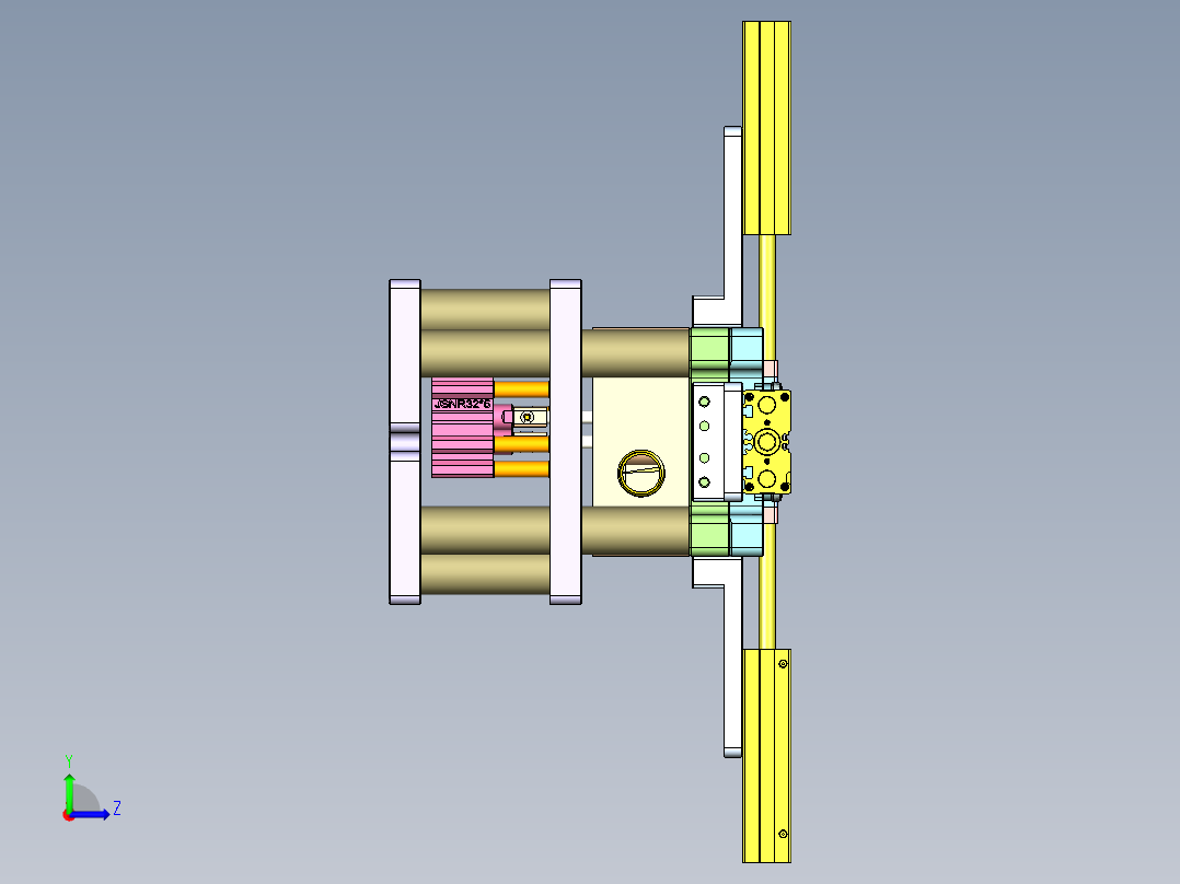 X3-笔记本CNC工装夹具三维模型CNC8-cetui-0825左视图