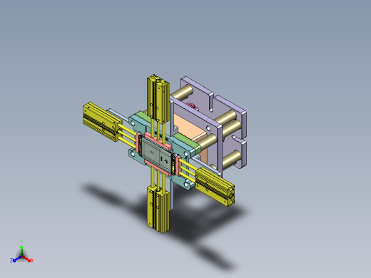 X3-笔记本CNC工装夹具三维模型CNC8-cetui-0825正等轴测缩略图