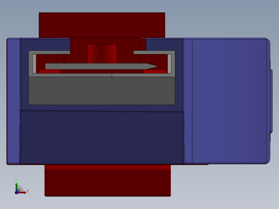 美工刀开箱刀前视图