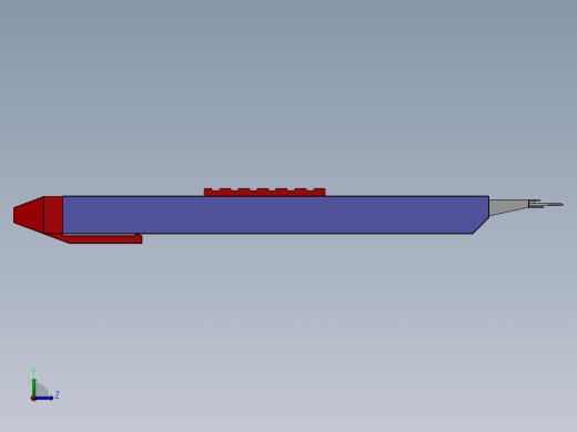 美工刀开箱刀左视缩略图