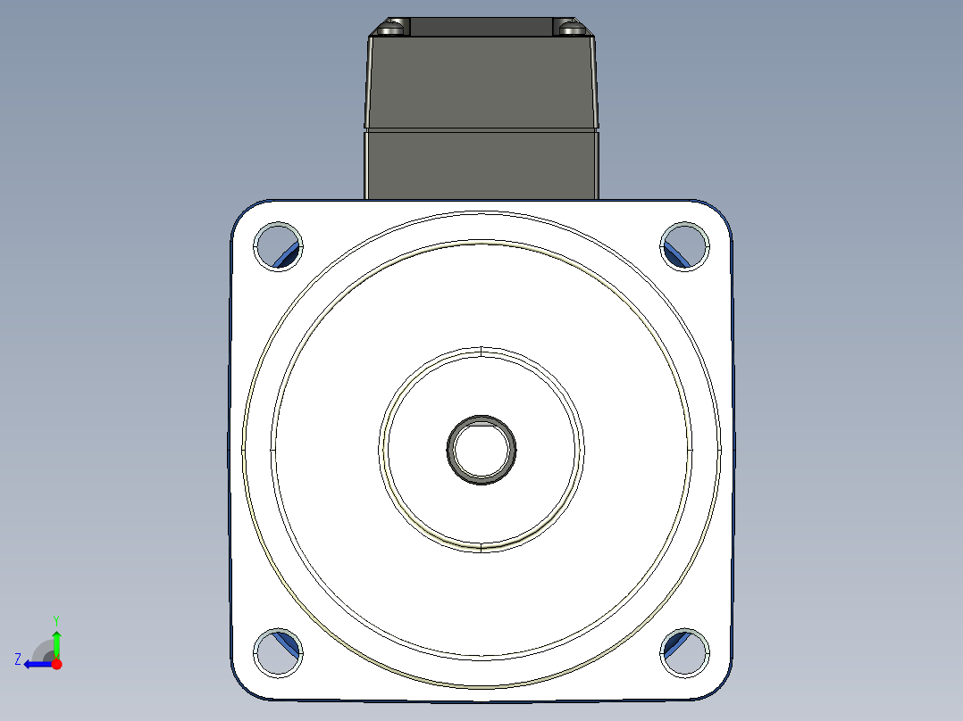 YT系列调速电机-200yt04右视图