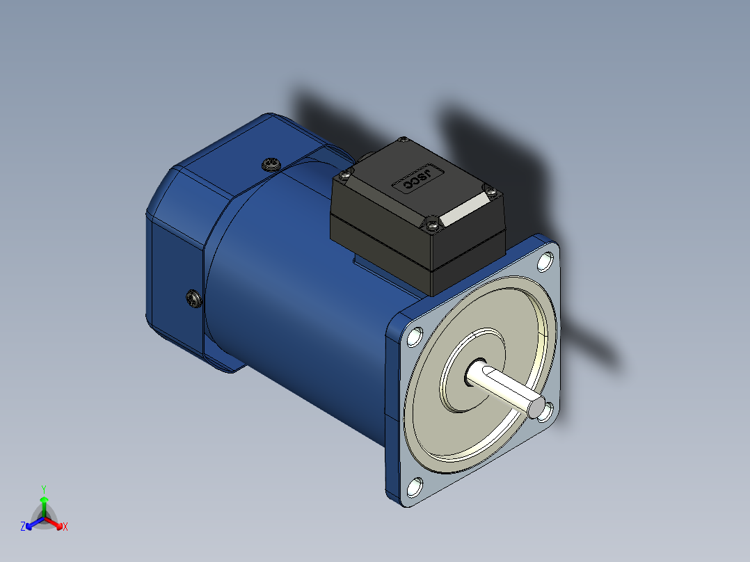 YT系列调速电机-200yt04正等轴测图