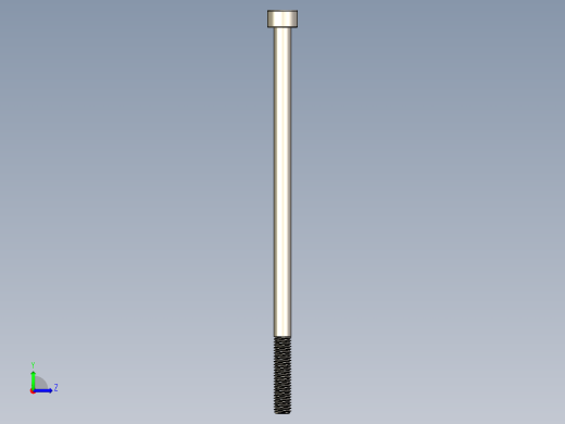 Screw_DIN_912_M5x110_A2.STEP公制内六角螺钉左视缩略图