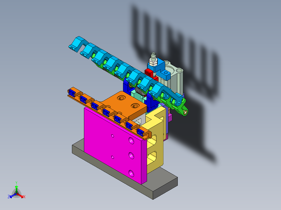 多工位压紧机构设计
