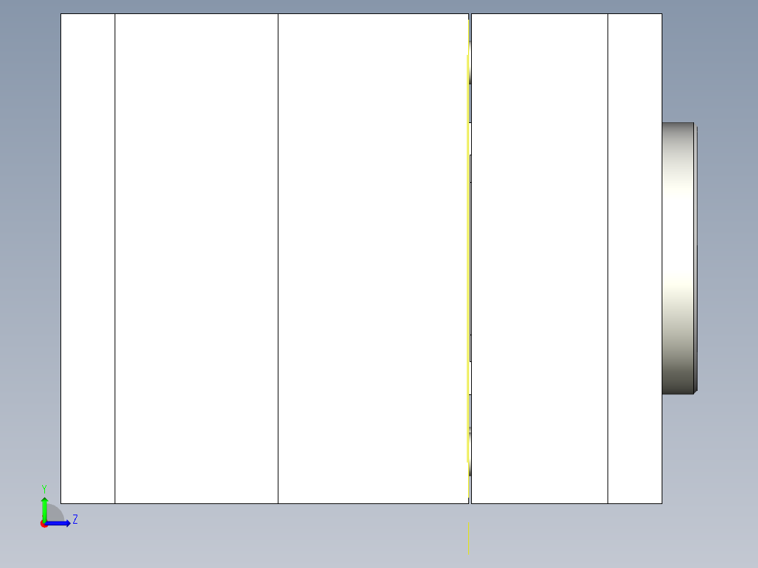按钮透光件-模具图左视图
