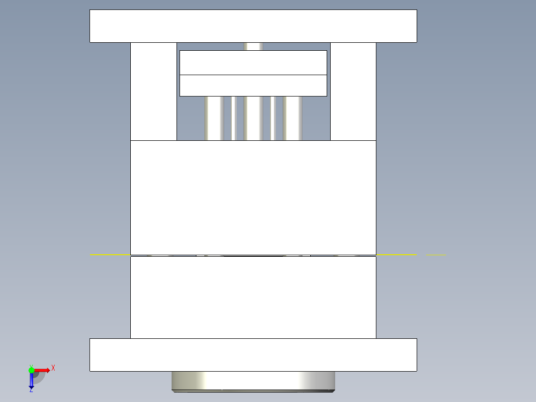 按钮透光件-模具图俯视图