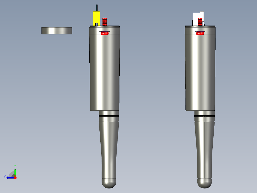 RJ45 USB口采集器+智能开关3D4右视图
