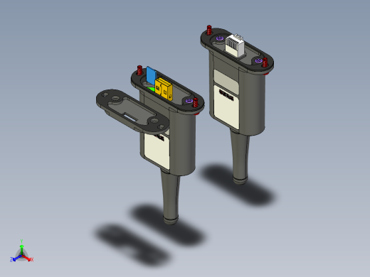 RJ45 USB口采集器+智能开关3D4正等轴测缩略图