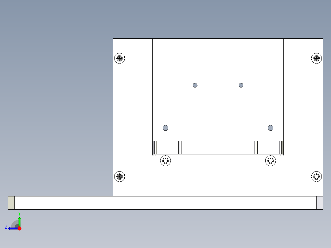加热载具右视图