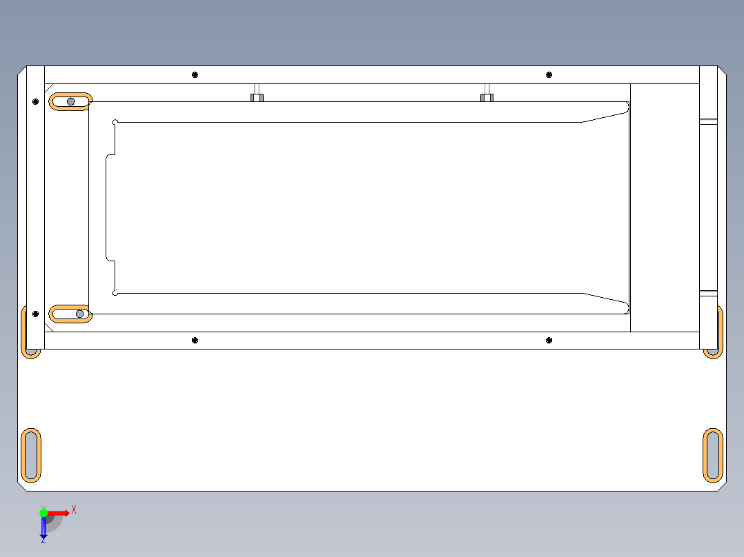 加热载具俯视图