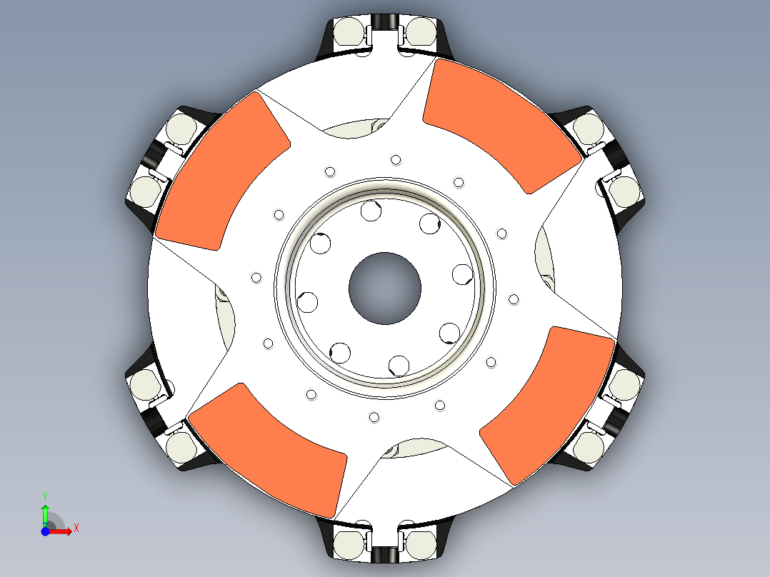 A0003044-AP赛车离合器前视图