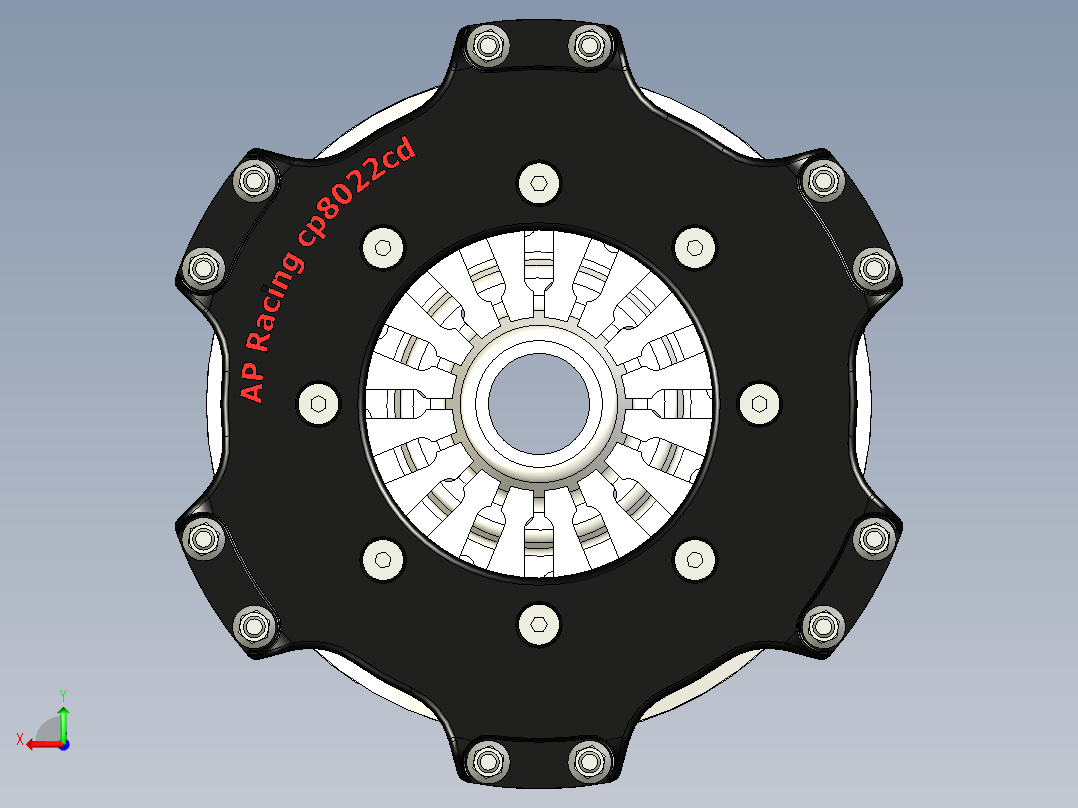 A0003044-AP赛车离合器后视图