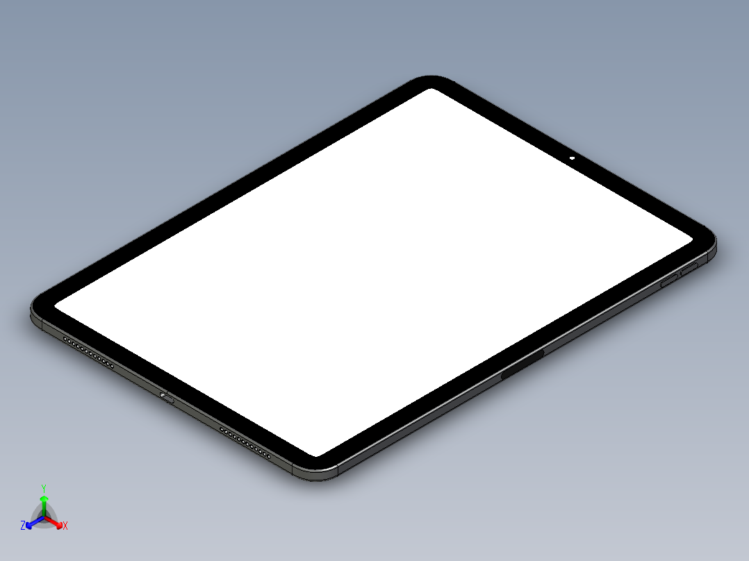 苹果ipad air第四代和第五代平板电脑111正等轴测图