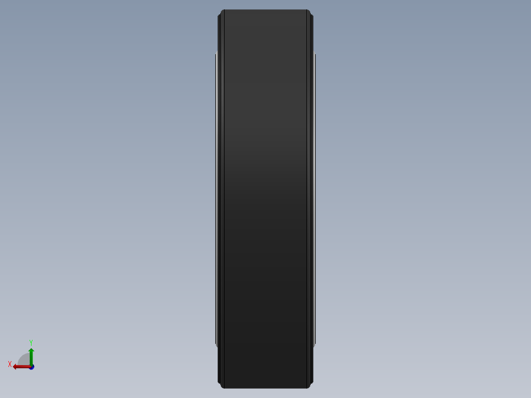 6英寸实心硬橡胶轮胎，内径20毫米，用于手推车、割草机等后视图