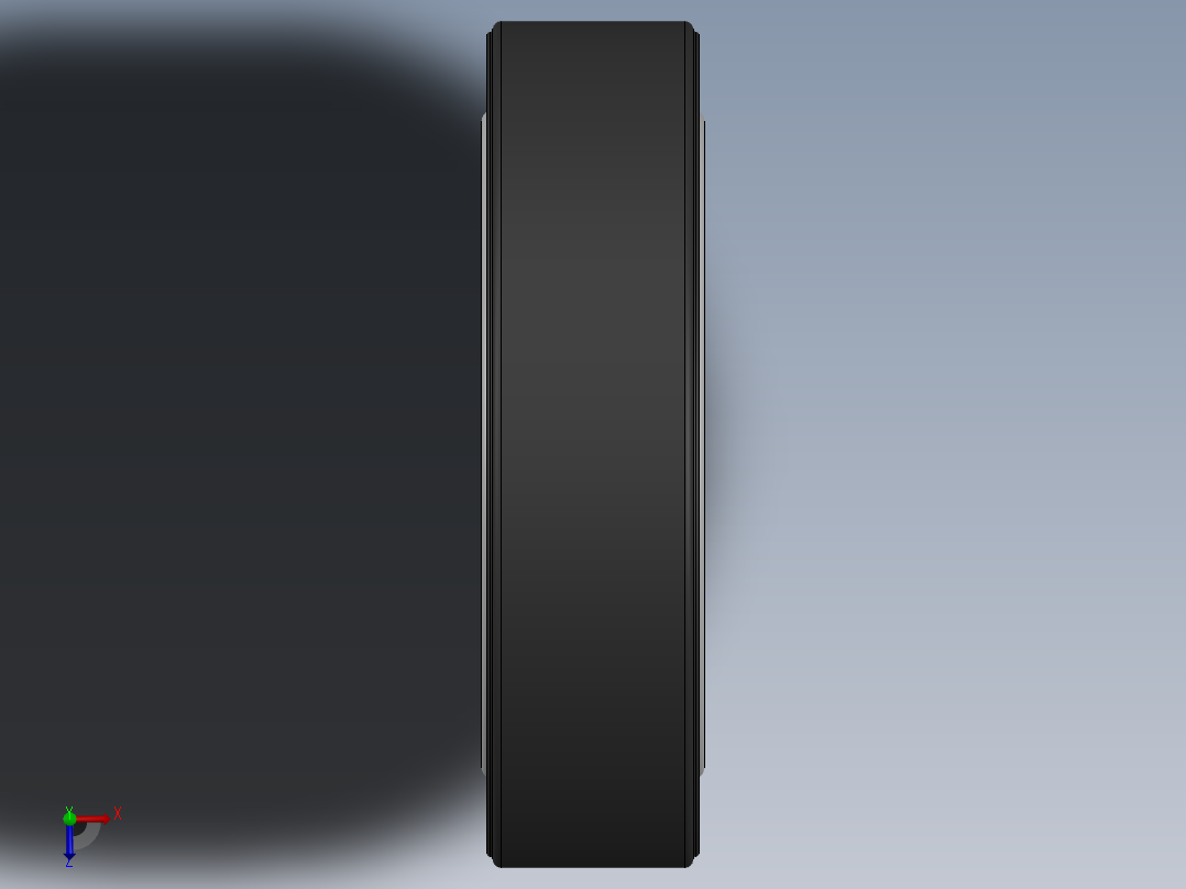 6英寸实心硬橡胶轮胎，内径20毫米，用于手推车、割草机等俯视图