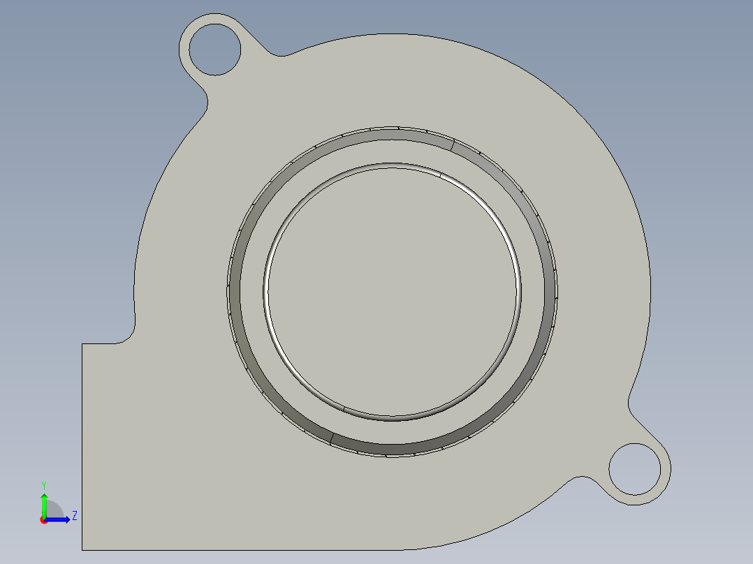 径向冷却风扇左视图