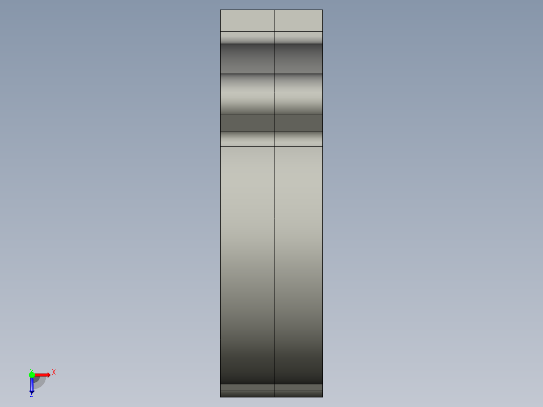 径向冷却风扇俯视图