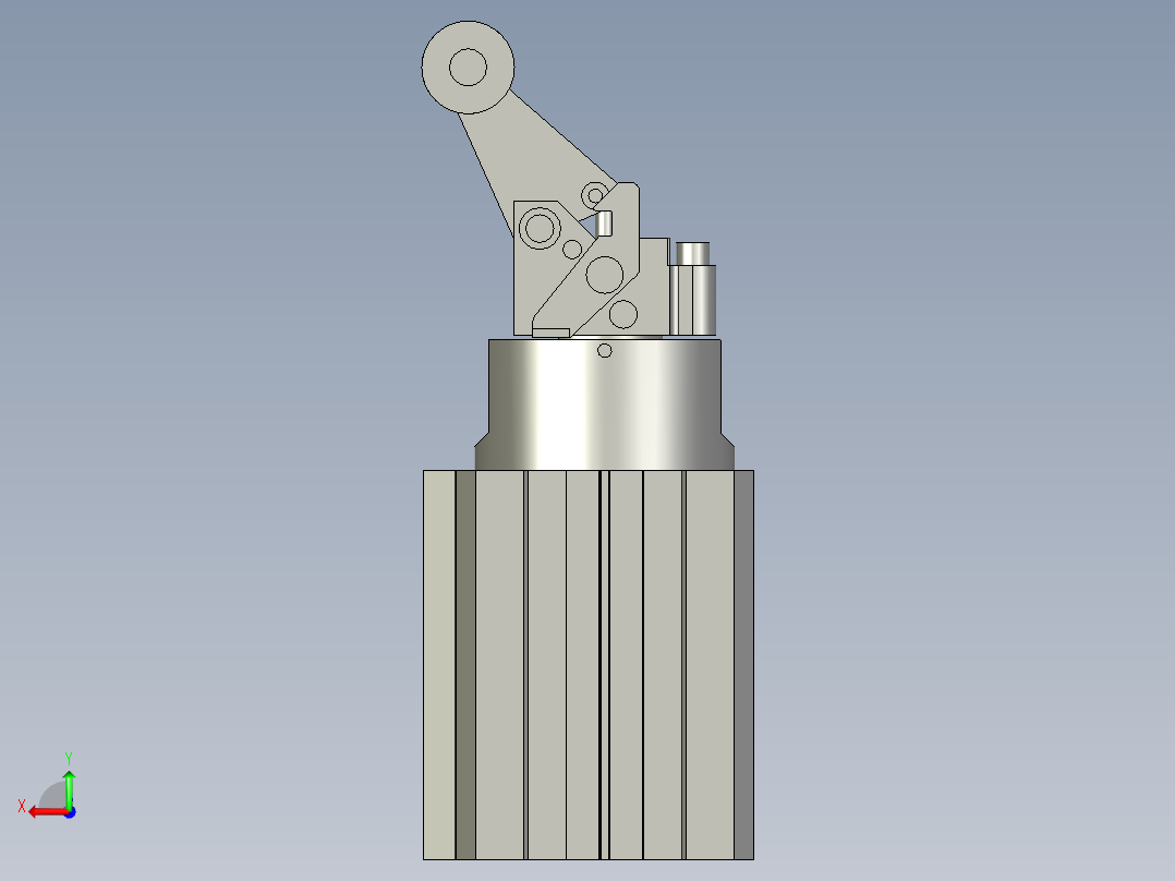 TWQ5030SKF阻挡气缸后视图