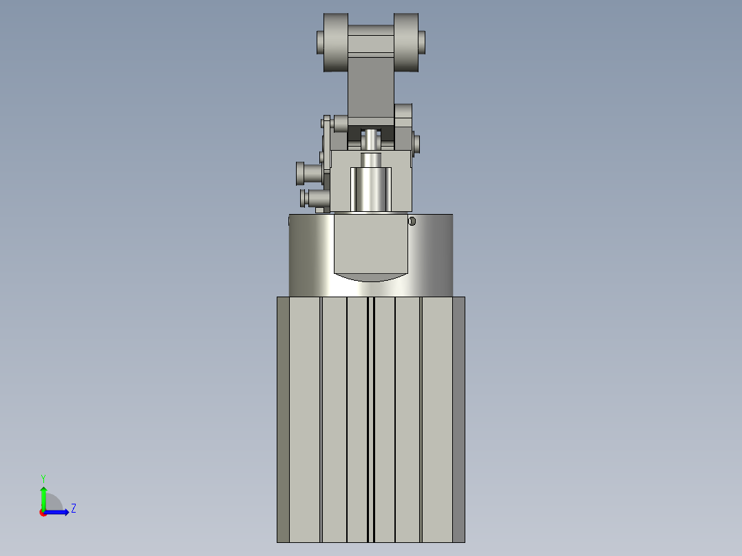 TWQ5030SKF阻挡气缸左视图
