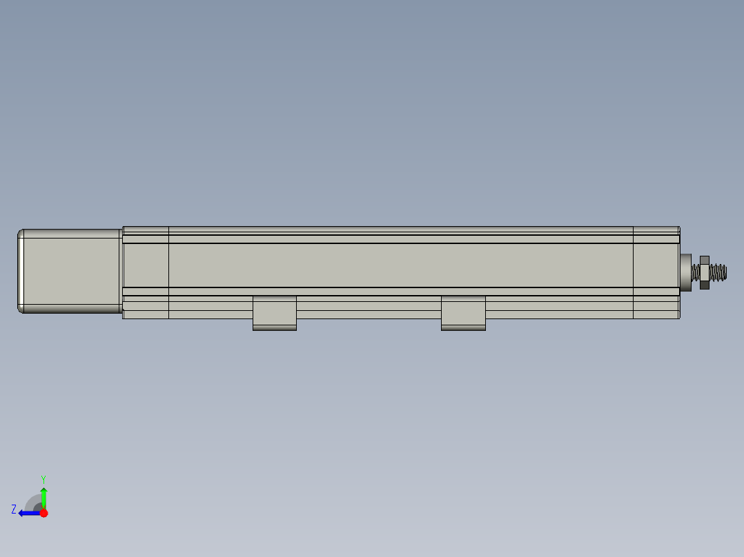 位移传感器KTC-125带座子B12GDME右视图