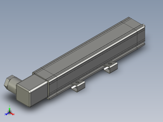 位移传感器KTC-125带座子B12GDME正等轴测缩略图