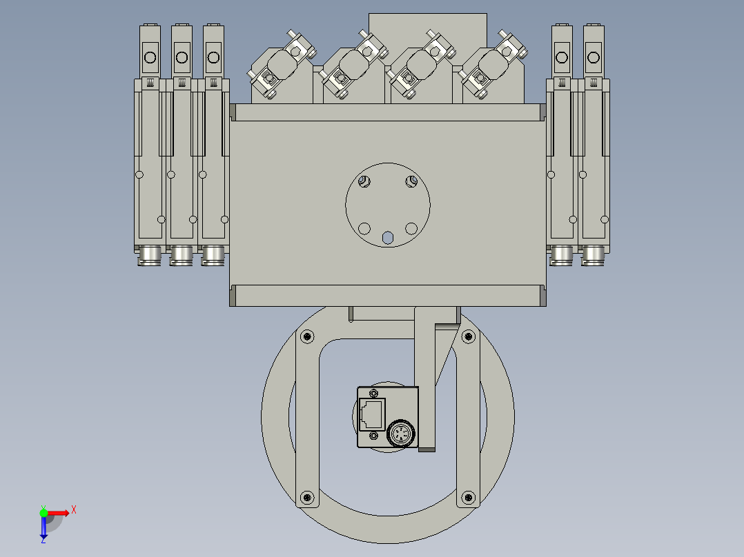 02-00-04夹爪模组C俯视图