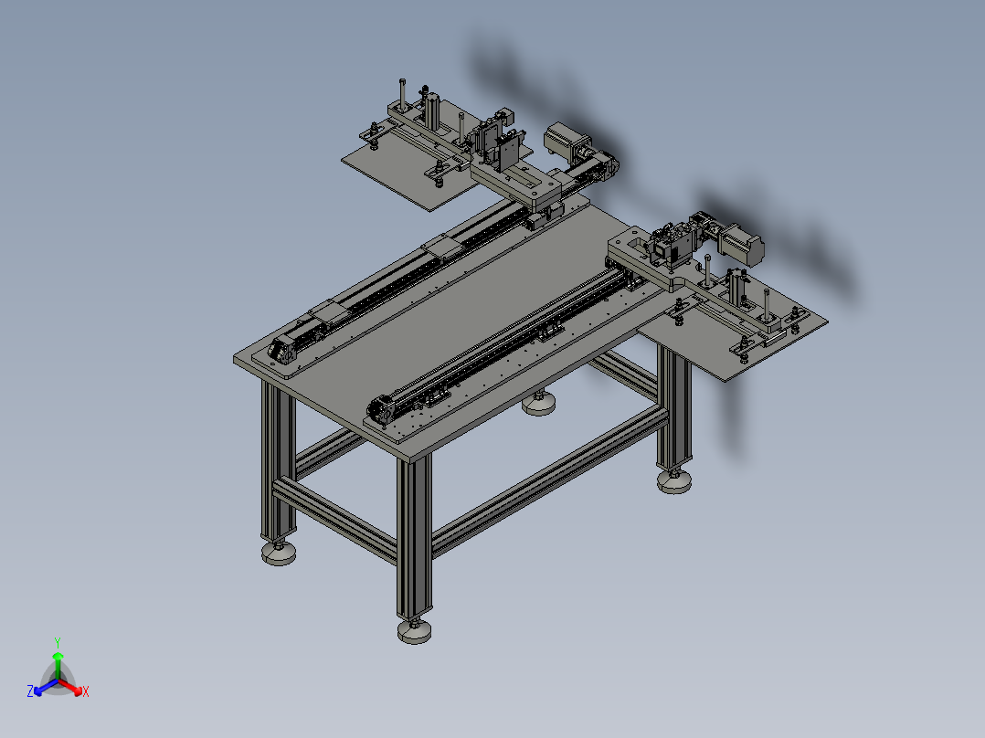 大尺寸片材搬运的装置主视图