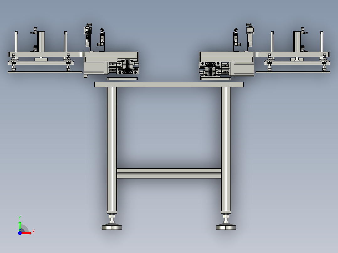 大尺寸片材搬运的装置前视图