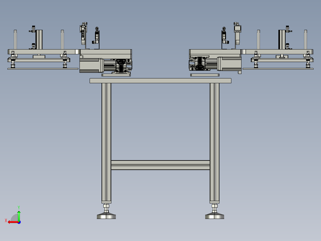 大尺寸片材搬运的装置后视图