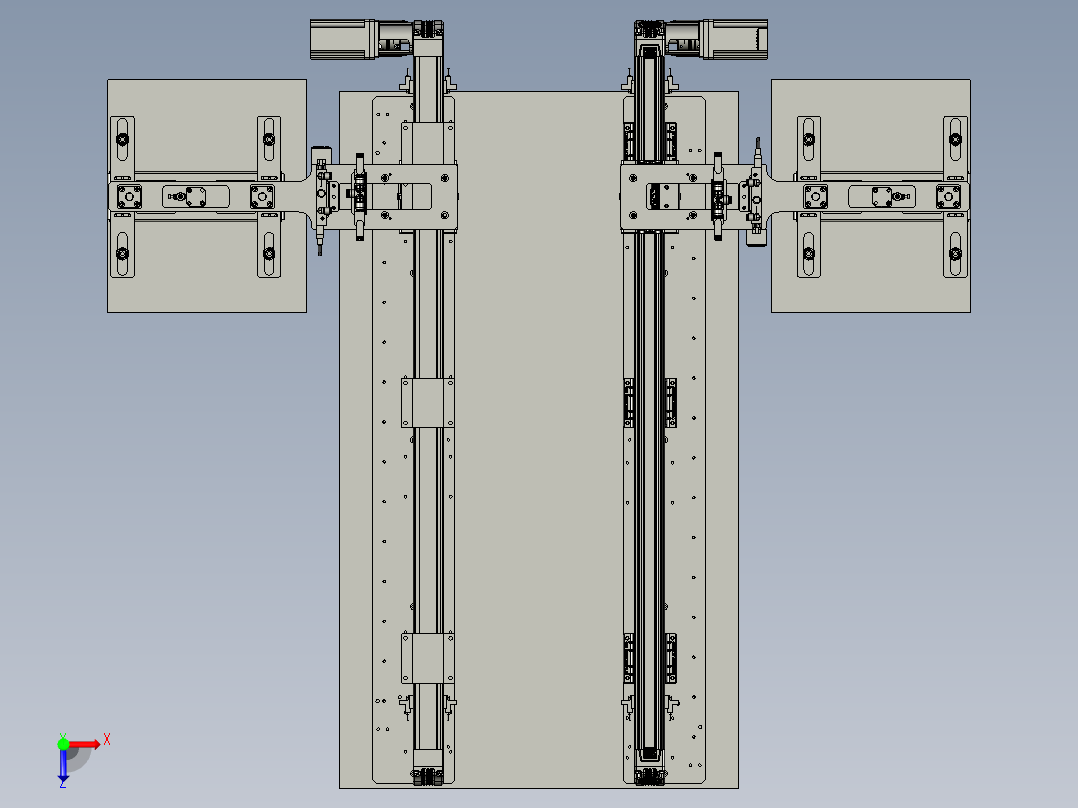 大尺寸片材搬运的装置俯视图
