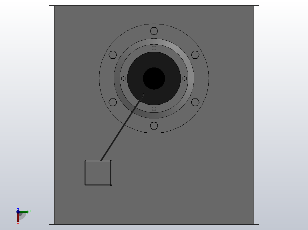 GDF系列矩形管道风机[GDF5.0]前视图