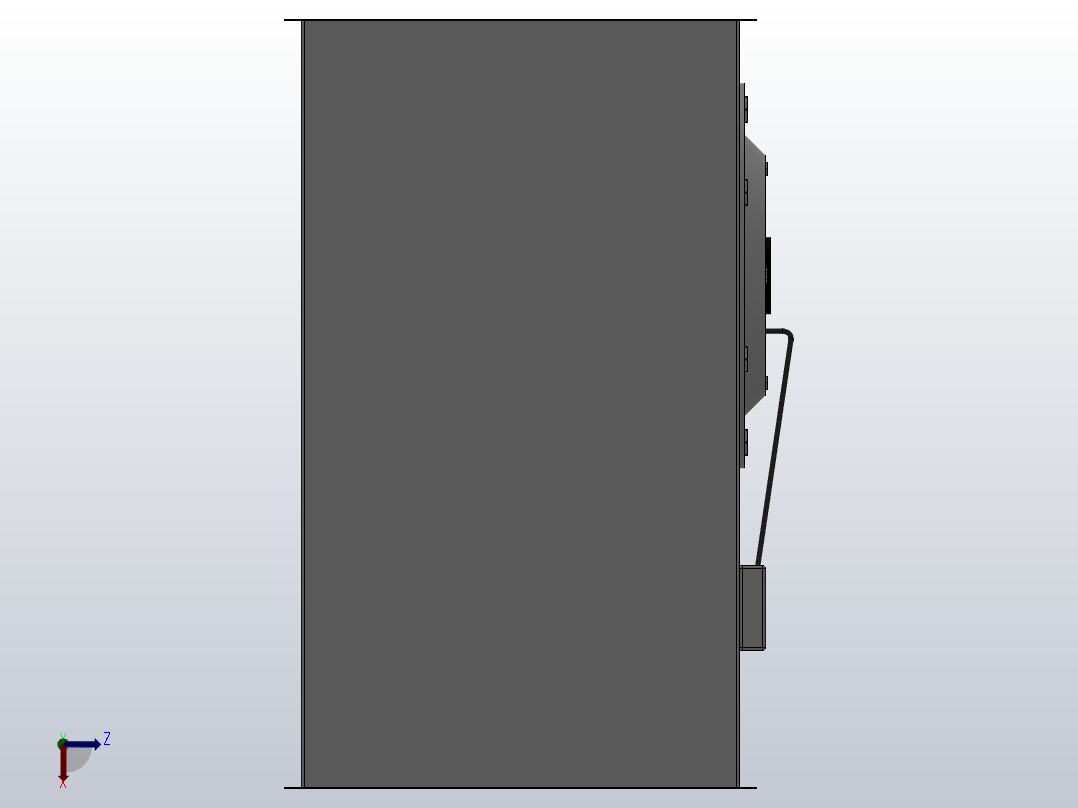 GDF系列矩形管道风机[GDF5.0]左视图